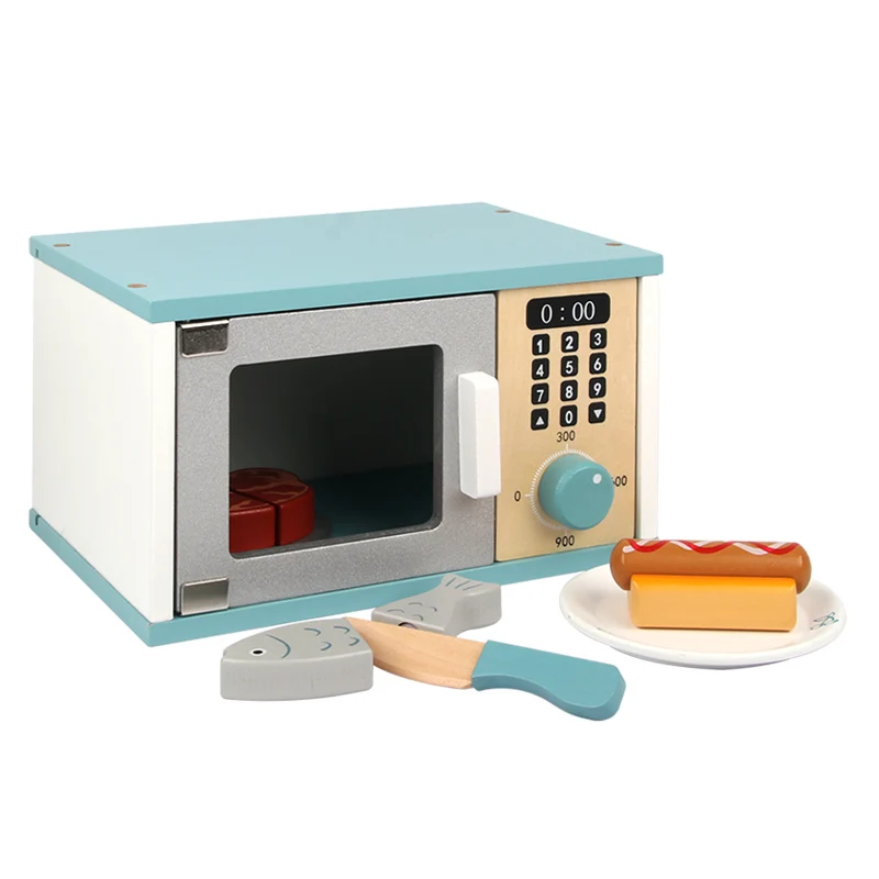 wooden play microwave