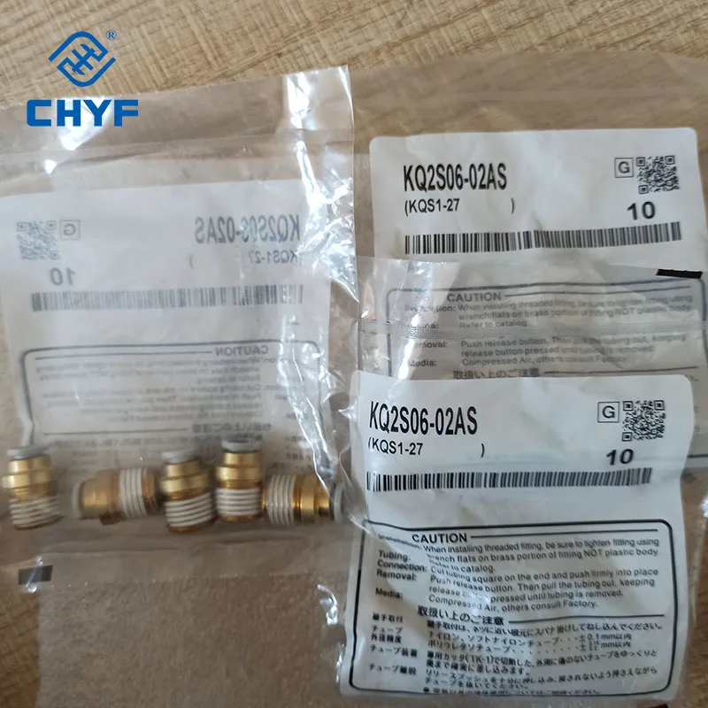 Pneumatischer gerader Tracheen-Schnellsteckverbinder KQ2H06 04 KQ2H08 KQ2H10 12 16-00A KQ2H