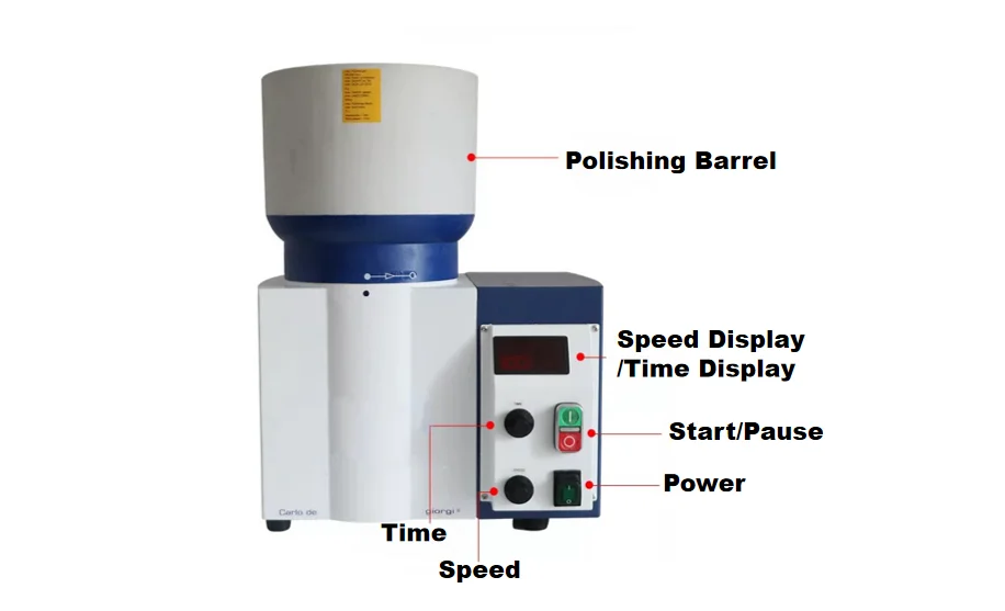 6L Pearls Diamond Rings Deburring Machine Jewelry Centrifugal Disc Wet ...