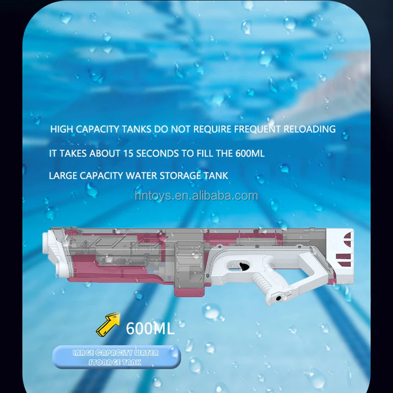Songkran the Most Powerful Automatic Electric Water Gun for Kid Water Gun Toy Squirt Auto Suction Electric Water Gun Toy