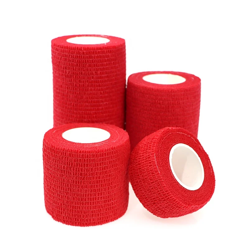 Самоклеящаяся бандажная лента, Спортивная эластичная когезионная повязка, футбольные носки, когезионная лента 5 см