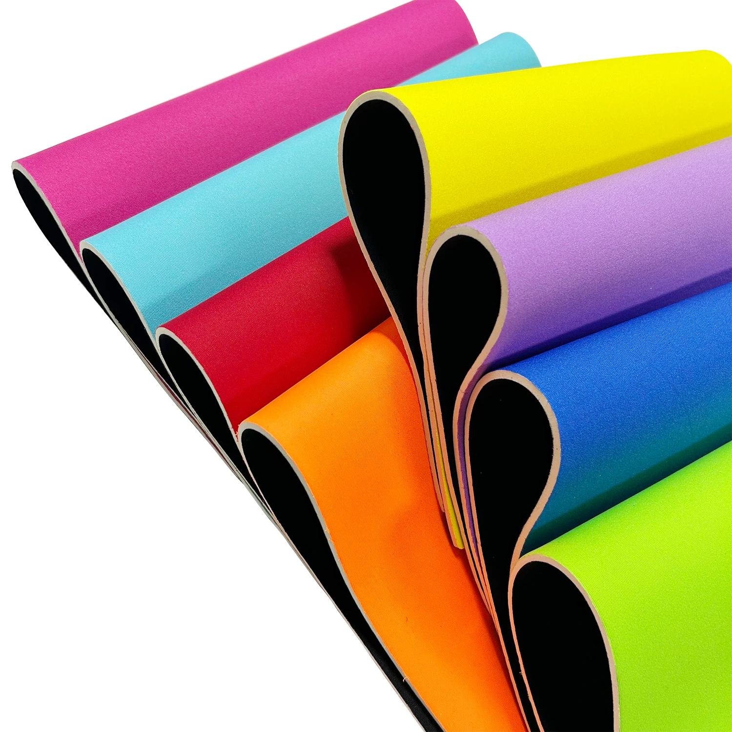 Recycled Premium Neoprene Fabric Sheet Waterproof 1.5mm 2mm 3mm 4mm 5mm Polyester Nylon Laminated Neoprene Fabric