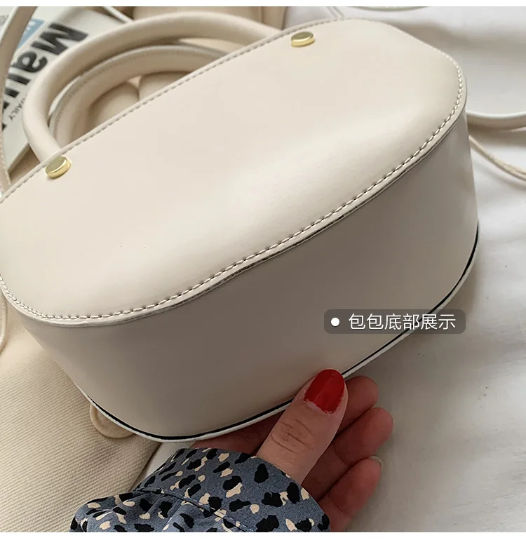 2021 Simple new style pumping bucket bag custom luxury ladies women hand bags women handbags