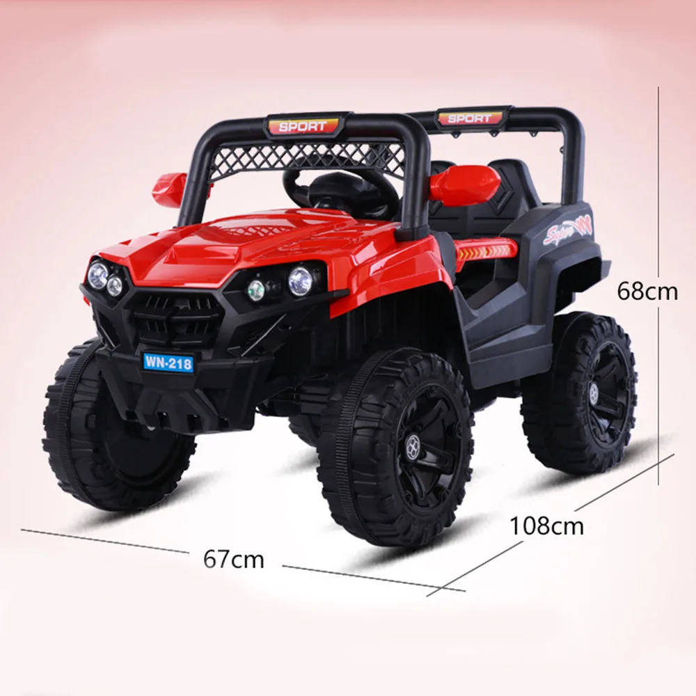 Oversized Children Electric Four Wheel Ride on Rocking Rechargeable Battery-Powered Remote Control Road Toy Car for 2 4 Years