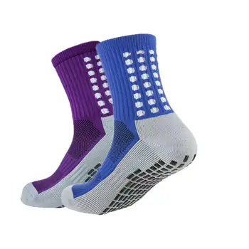 Breathable Anti-slip Socks Custom Logo Design Sport Socks Football Soccer Grip Socks