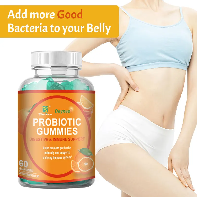 Cross Border Custom Probiotic White Kidney Bean Gummies, Plant-based Dietary Fiber Soft Candies, OEM Foreign Trade OEM, Amazon