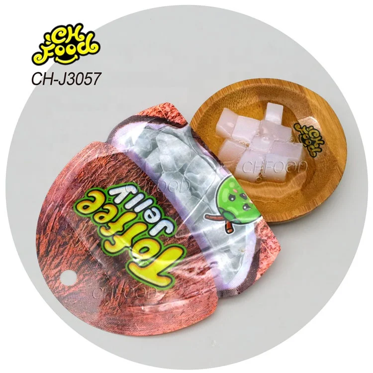 New Hot Jelly Pudding Watermelon Strawberry and Coconut Flavor Halal Candy Snack Wholesale and OEM Kids Snack