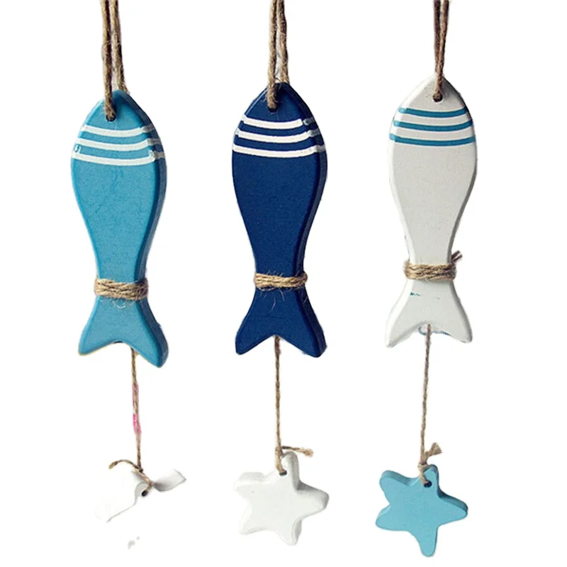 Marine Pendant Fish Skewer Starfish String Fish Nautical Decor Crafts Pendant 