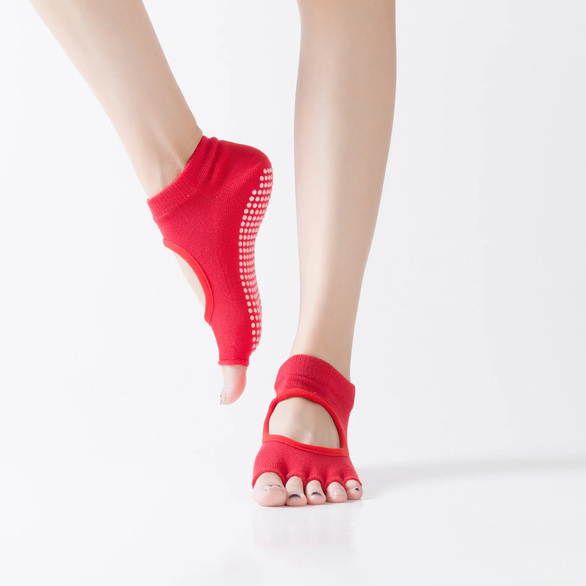 Calzini Antiscivolo Con Dita Separate Donna Pilates