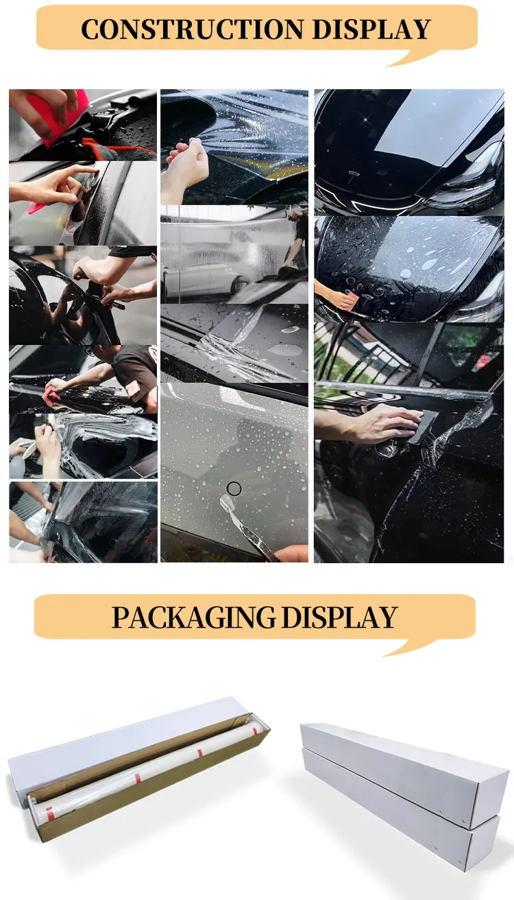 High Glossy Black TPU Ppf Paint Protective Film   High Glossy Black TPU