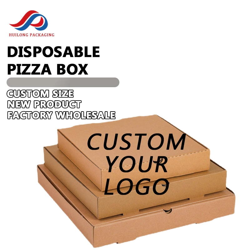 Ventilated Pizza Packaging Bulk Manufacturing Custom 35*35*4.5cm Cut Sizes Pizza Paper Box