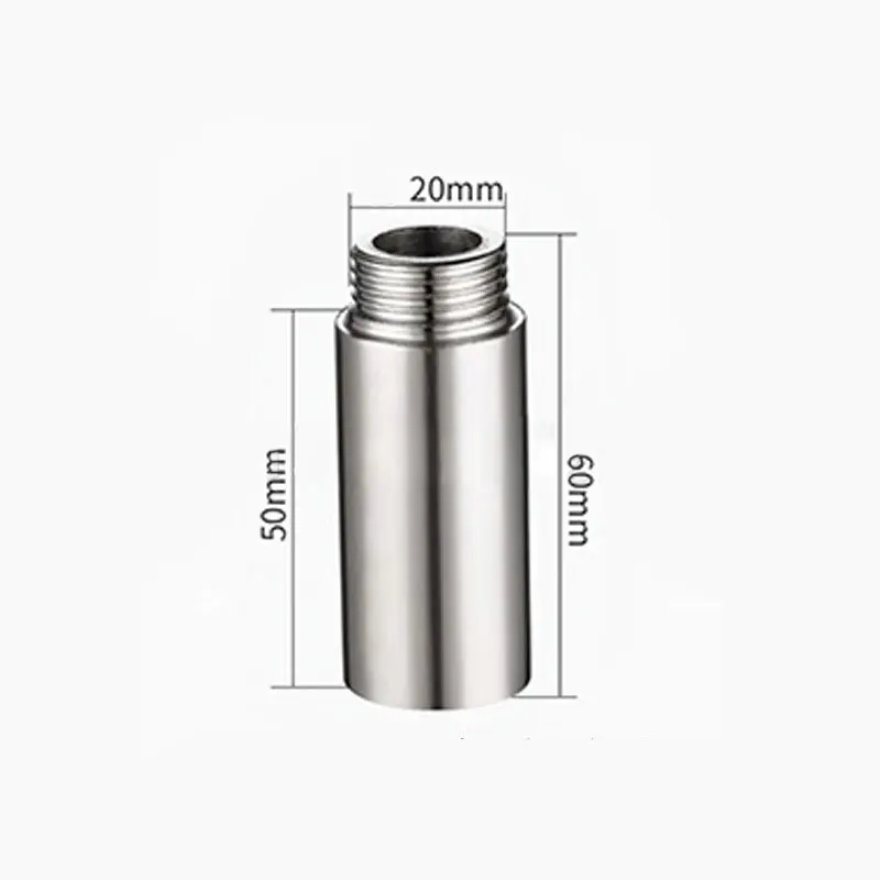 Extensor De Grifos Aliexpress 2 Extensiones Para Grifos 1/2'' - Acero Inoxidable 60mm Para Fontanería Extension De Grifo Para Lavadero