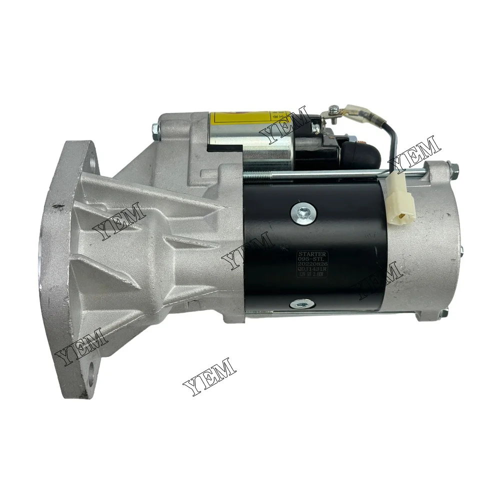 4JA1 Starter Motor QDJ1431R for Isuzu Engine Rebuild Kit 4