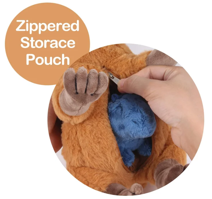 Capybara Plush With 2 Small Capybara Stuffed Animals,Soft Capybara