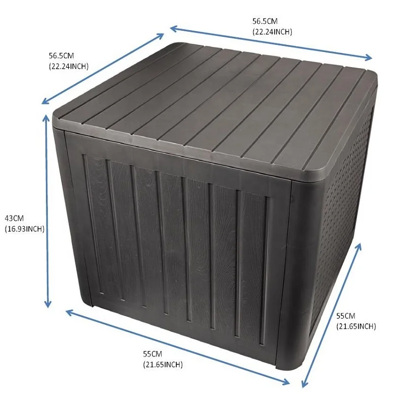Deck Box Patio Table For Outdoor Cushion Storage Patio Coffer Side