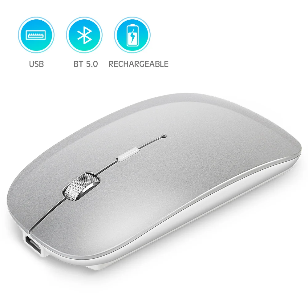 JOMAA Rechargeable Wireless Keyboard and Mouse Ultra-thin Keyboard Mouse Set  for Laptop Computer