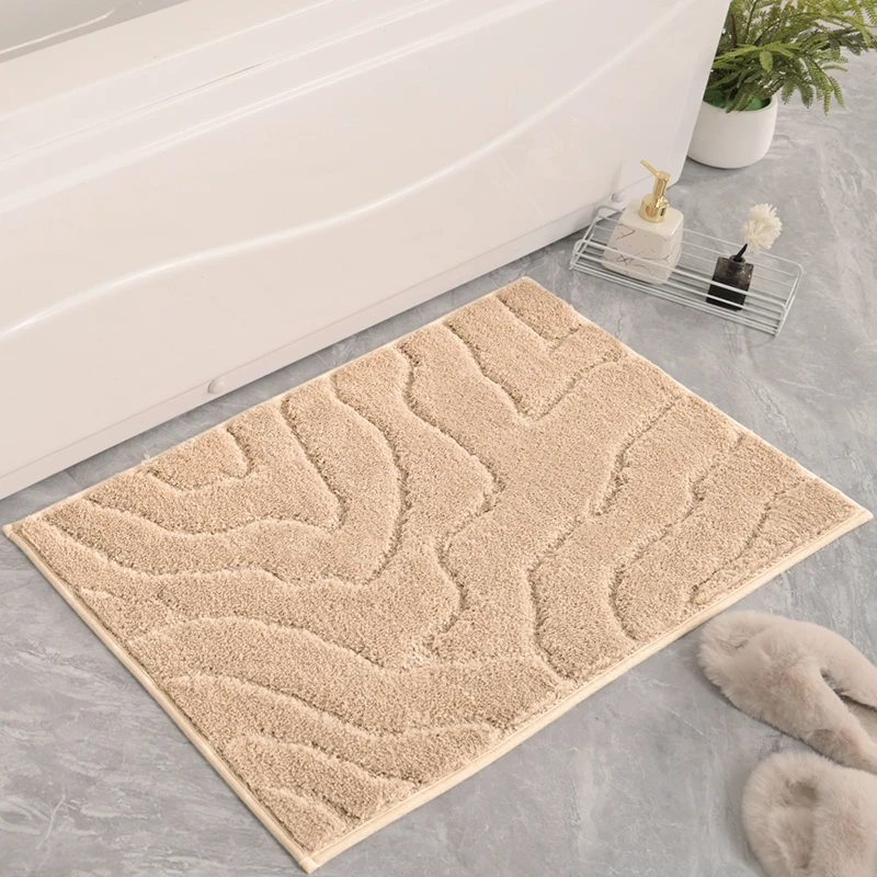  50*80cm Bathroom Water Absorbent Rug Set Door Mats Floor Mat Kitchen Cart Anti Water Absorb Shower Bath Mat