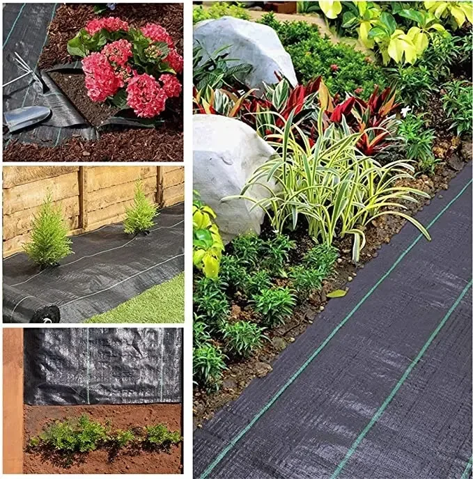 Black Color Nonwoven Ground Cover Weed Barrier Plastic Weed Control Mat
