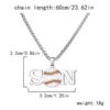 SON tennis necklace