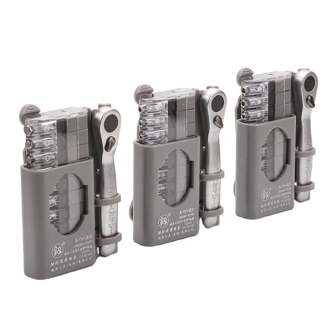 NEOBRISKEN Portable Ratchet Screwdriver Set Pocket Ratchet Wrench Set Multi-functional Ratchet Hexagonal Wrench Set