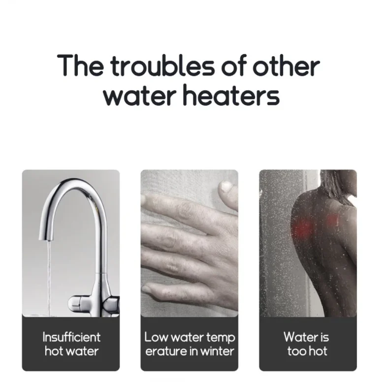 Tankless Electric Water Heaters Multi Point Bathroom Under Sink Kitchen Instant Electrical Shower Ipx4 Waterproof