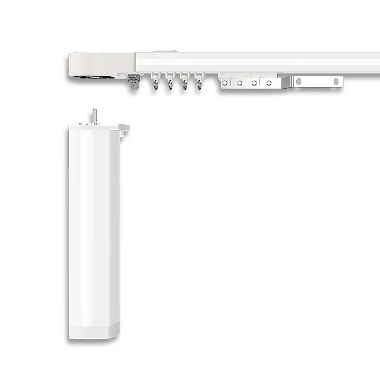 Rail De Rideau Motorisé Électrique Intelligent - Commande App Smartphone Et Voix, Blanc Pour Maison Et Bureau Rideaux Electrique Interieur Rail De Rideau Motorisé Électrique Intelligent - Commande App Smartphone Et Voix, Blanc Pour Maison Et Bureau Rideaux Electrique Interieur