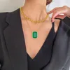 Emerald Gold Pendant