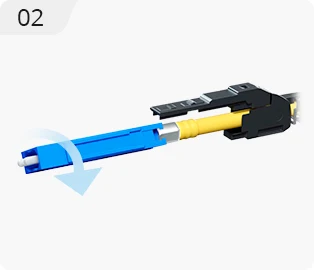 KEXINT 2M MDC UPC To LC UPC Uniboot Duplex Multimode OM4 LSZH (OFNR) 2.0mm Fiber Optic Patch Cable