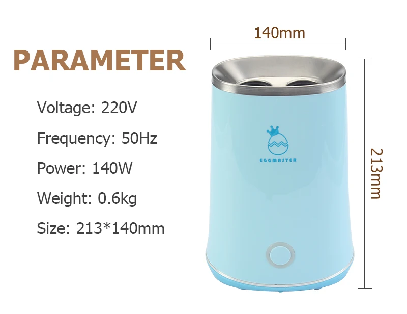 CUKYI 140W Household Electric Automatic rising double Egg Roll Maker Cooking Tool Egg Cup Omelette Master Sausage Machine Yellow