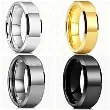 Best Selling High Polish Sliver/black/Gunmetal/gold Plated Tungsten Rings for Women's Mens Rings Wedding Band Engagement
