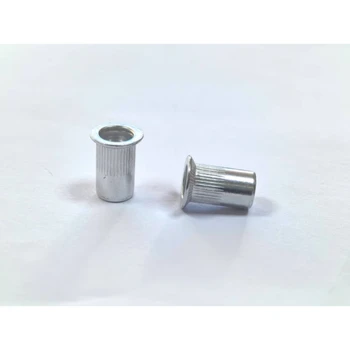 M6aluminium Countersunk Flat Head Threaded Zinc Plated Blind Insert Rivnuts Blind Insert Rivet Nuts