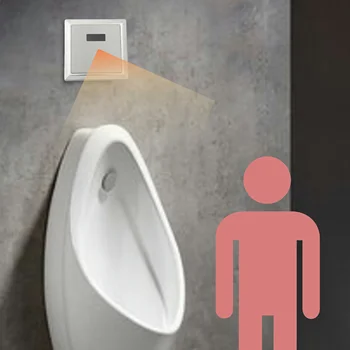 New energy-saving ceramic Urinal with concealed induction flush valve urinal sensor