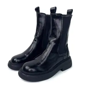 Customized Exquisite Autumn and Winter New Women's High Leather Boots, Flat Boots, Knee Length Women's Boots