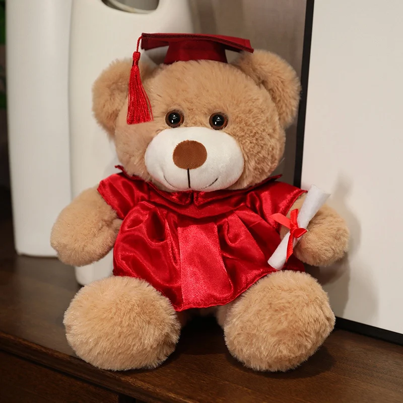 2025 Stuffed Gift Toy Custom Graduation Plush Bear Plush Graduation Teddy Bears Doll Graduation Bear