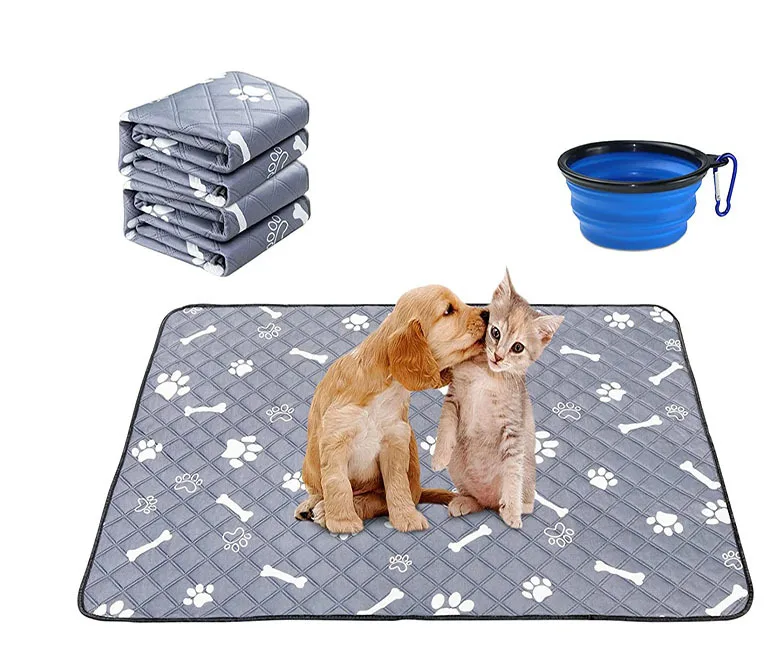 China Wholesale Dog Pet Diaper Washable Reusable Pet Pee Pad Training Pad for Dogs and Cats