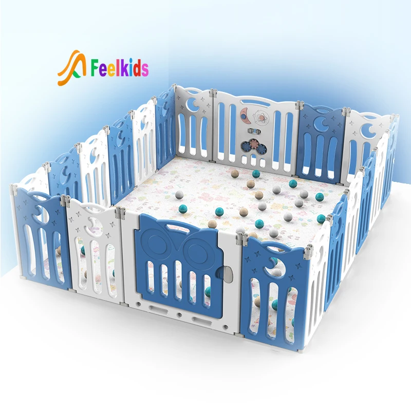 Feelkids Hot Selling High Quality Safety Game Board Style Children Kids Activity Centre Play Yard Baby Playpen Bedroom