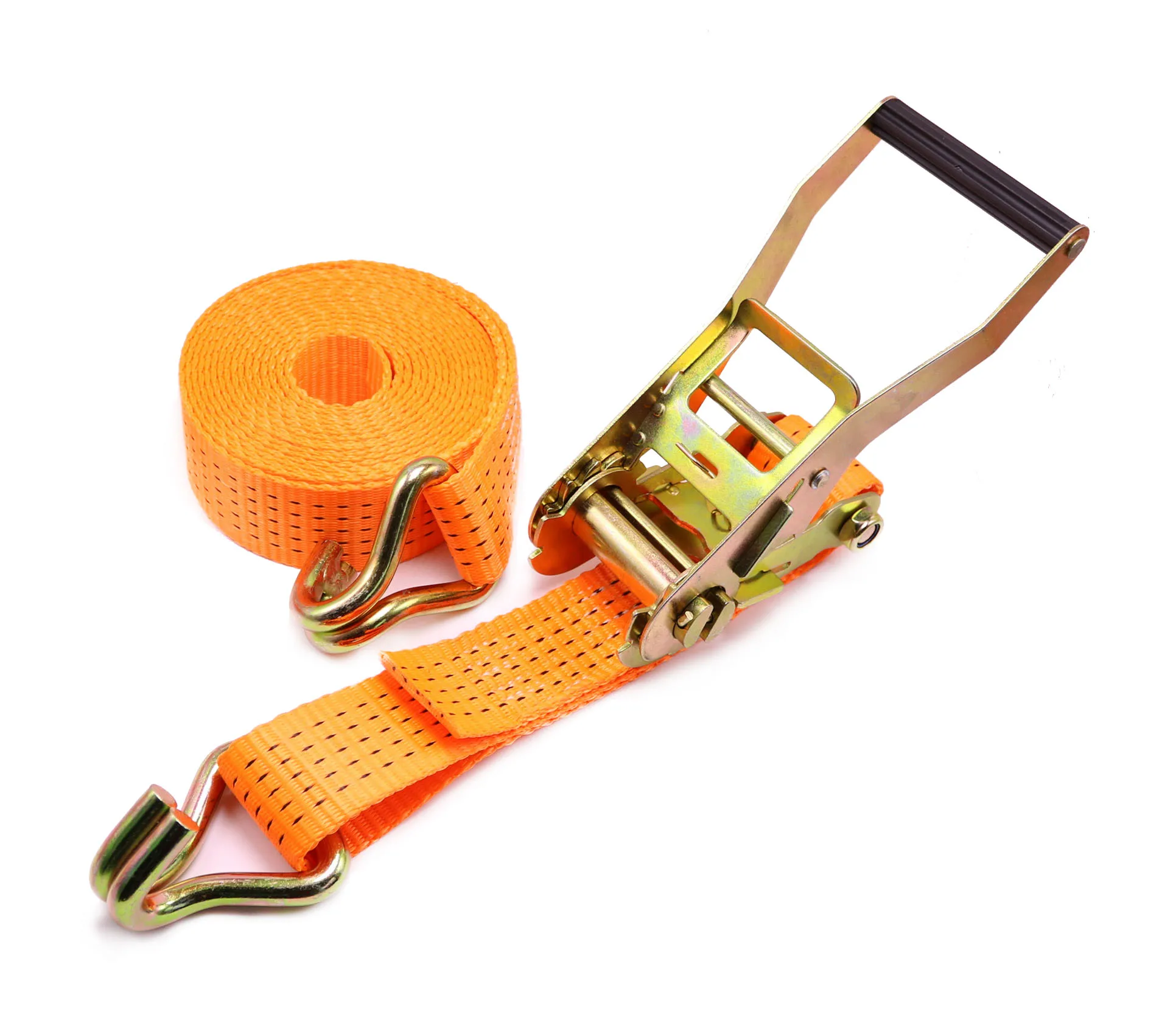 Heavy Duty 2 Inch bing 5t Plastic Handle Ratchet Tie Down Strap With