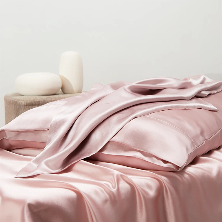 100% Luxury Organic 22mm Reduce Friction Silk Pillowcases with Pure Silk