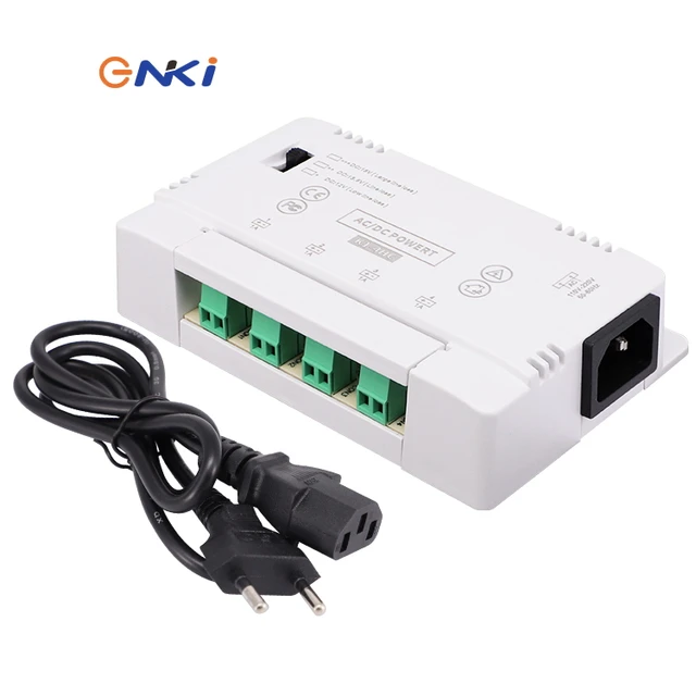 110V/220V AC to DC CCTV Power Supply Box 12V 2A 4A 8A 1CH 4CH 8CH Plastic Switching Power Supply For CCTV Camera