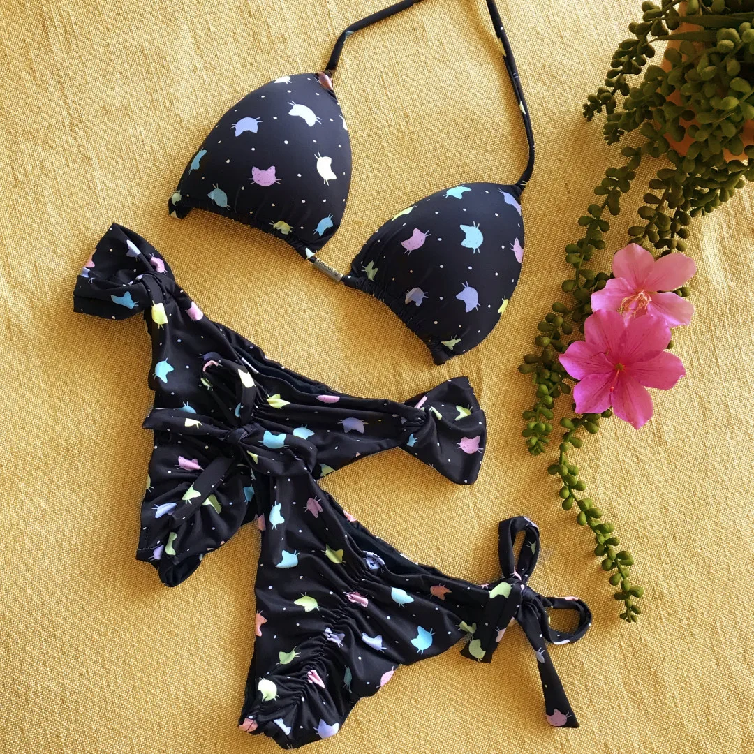 bikini set push up sexy hot girl skimpy ladies swimwear girl