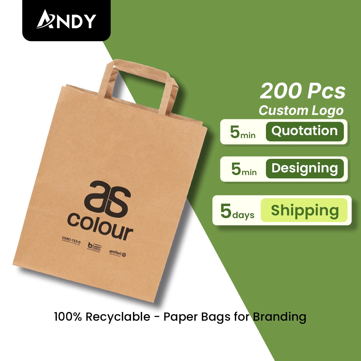 Custom Printed Kraft Paper Bags for Eco-Friendly Packaging