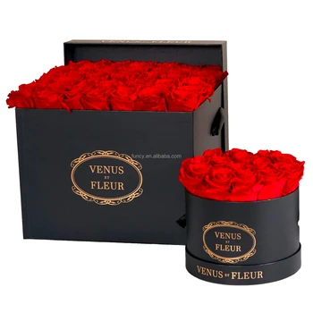 Valentine Gifts Natural Real Rosen Immortal Flower Arrangement Gift Box Stabilized Infinity Forever Eternal Preserved Roses