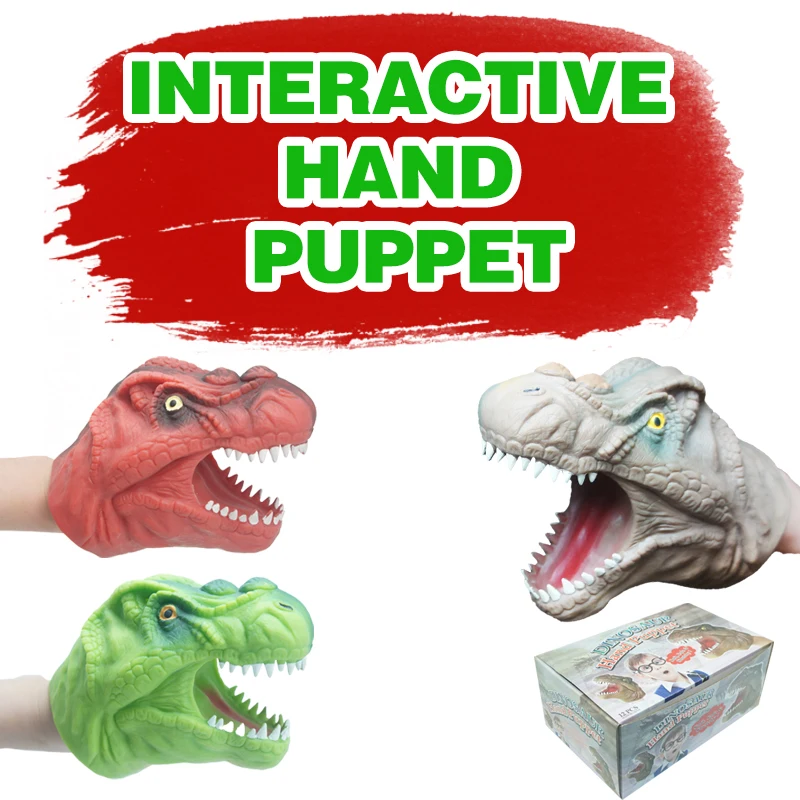 Экологичная мягкая резиновая безопасная детская игрушка Тираннозавр Рекс ролевые игрушки ручная марионетка