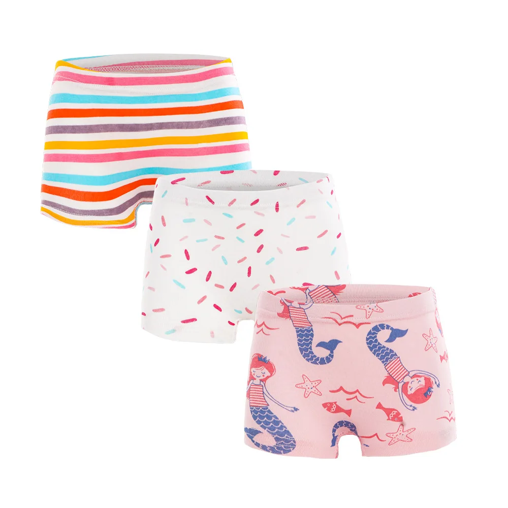  Kids Children Girls Underwear Cute Print Briefs Shorts