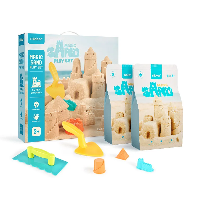Новинка 2021, Космический песок Mideer, 2 кг в упаковке, детский набор волшебного песка, домашние игрушки