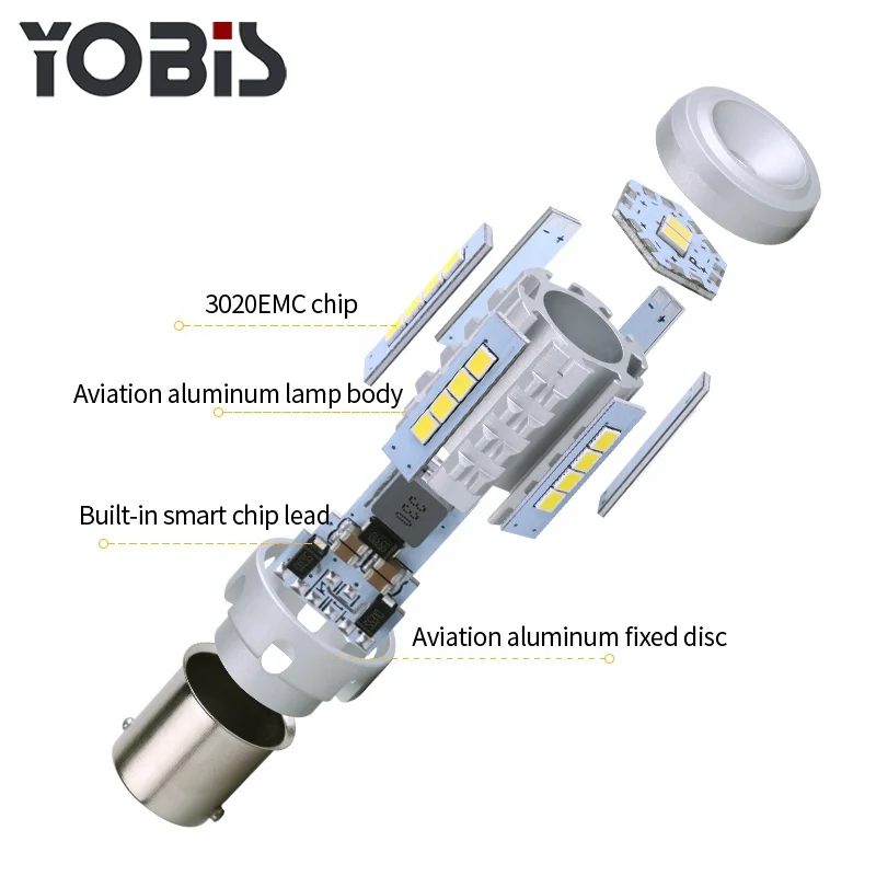 YOBIS CANBUS LED Turn Bulbs 3020 26SMD Chips White  Amber signal Light Bulb 1156