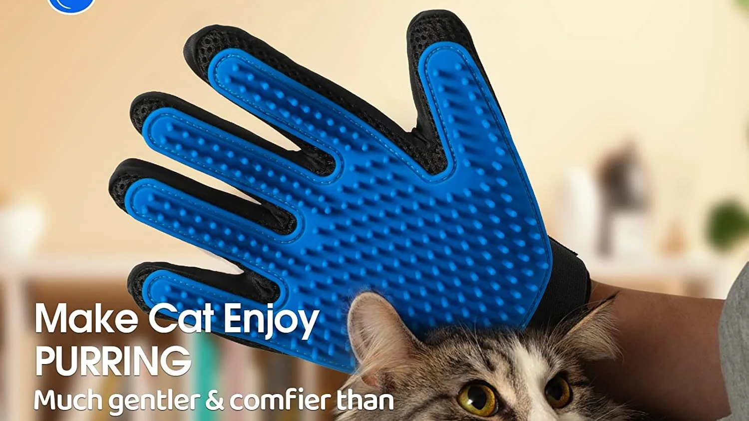 Cat hair brush glove hotsell