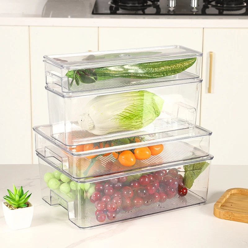 food-grade plastic clear storage boxes stackable