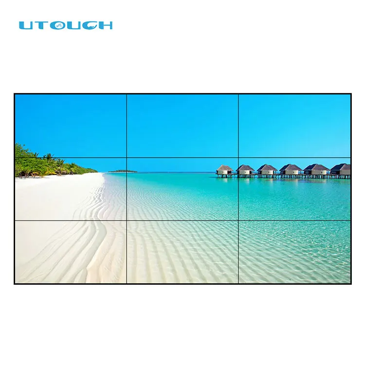 46 Inch LCD Screen Advertising Display 3.5mm Seamless Large Touch Screen Wall Panels Bf Video Player