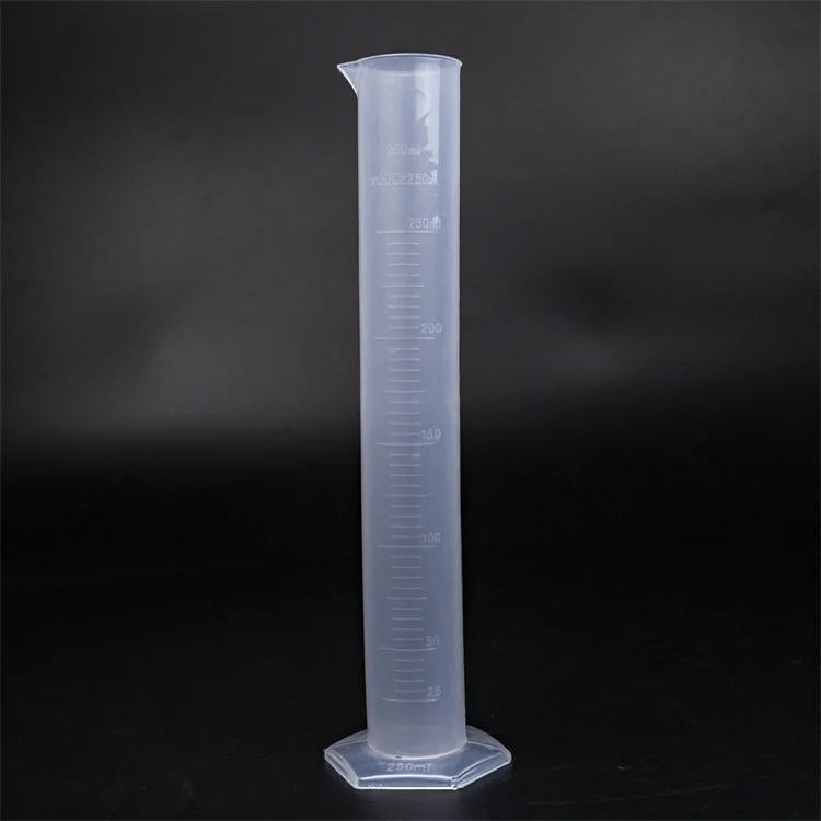 25ml 50ml 100ml 250ml 500ml 1000ml 2000ml Laboratory Plastic Clear Graduated Measuring Cylinder